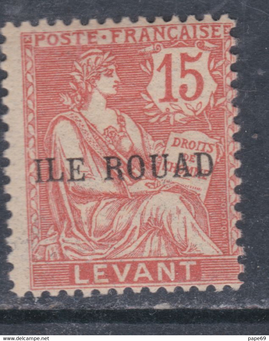 Rouad N° 9  X  Type Mouchon 15 C. Vermillon Trace Charnière Sinon TB - Unused Stamps