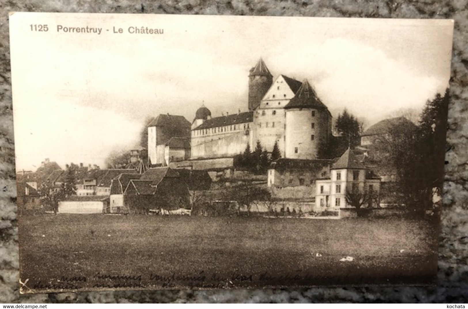 N14-121, Porrentruy, Le Château, 1125, B. Denéréaz, Circulée 1917 Sous Enveloppe - Porrentruy