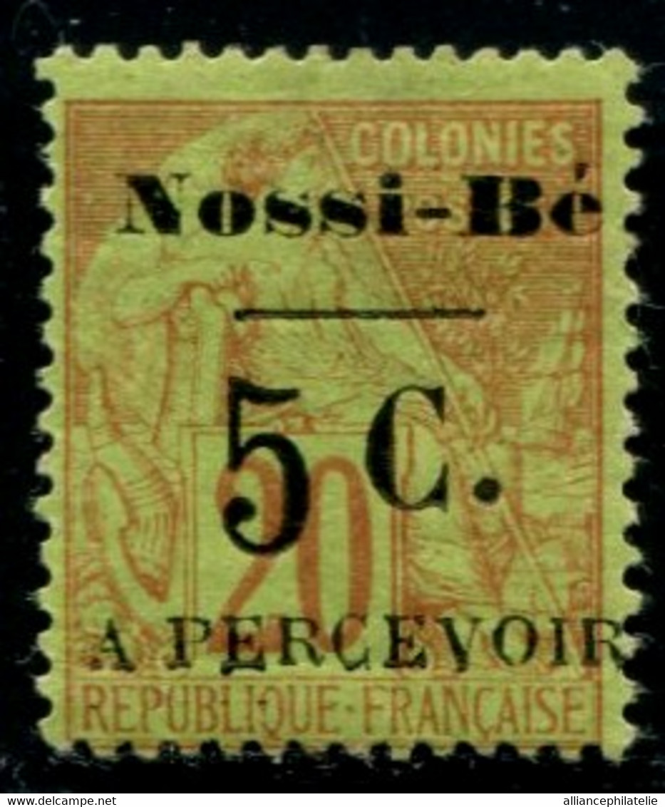 Lot N°A1818 Colonies Françaises Nossi-Bé N°T07 Neuf * Qualité B - Unused Stamps