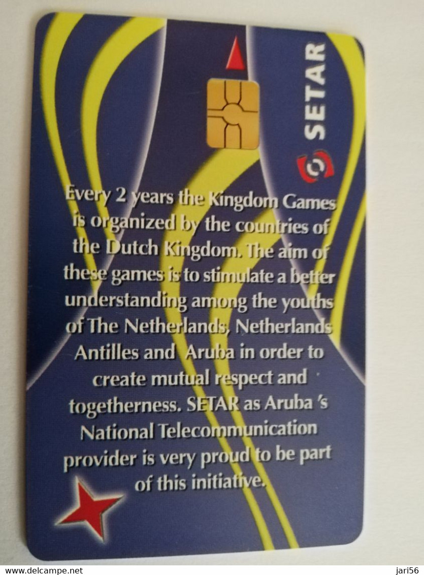 ARUBA CHIP  CARD   SETAR  SPORTS    AFL 8,75    Fine Used Card  **6669** - Aruba