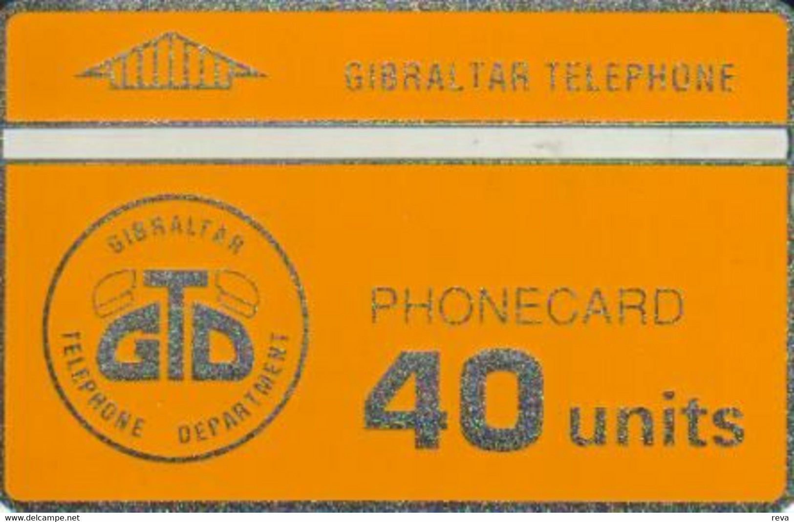 GIBRALTAR  40 UNITS ORANGE OLD LOGO MINT  L & G  CODE: NONE READ DESCRIPTION !! - Gibraltar