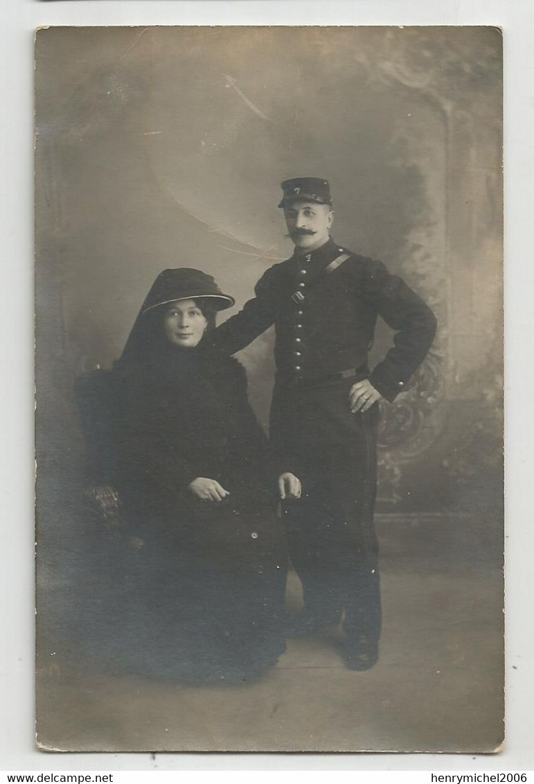 Femme Veuve Et Militaire  Carte Photo - Te Identificeren