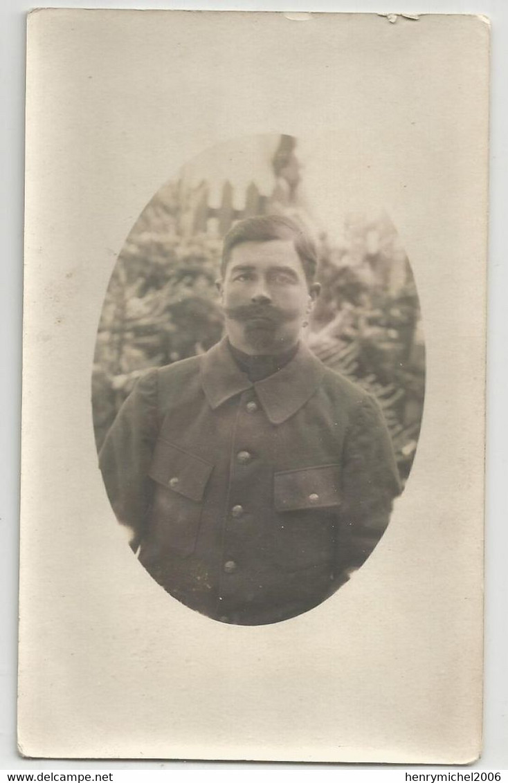Militaria Prisonnier De Guerre A Dulmen Westfalen Allemagne 1918 Militaire Moustache Courthèz Vaucluse 84  Carte Photo - Weltkrieg 1914-18
