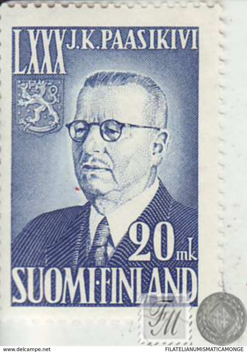 Finlandia 1950  Yvert Tellier  374 Presidente J-K Paasikivi */NH - Otros & Sin Clasificación