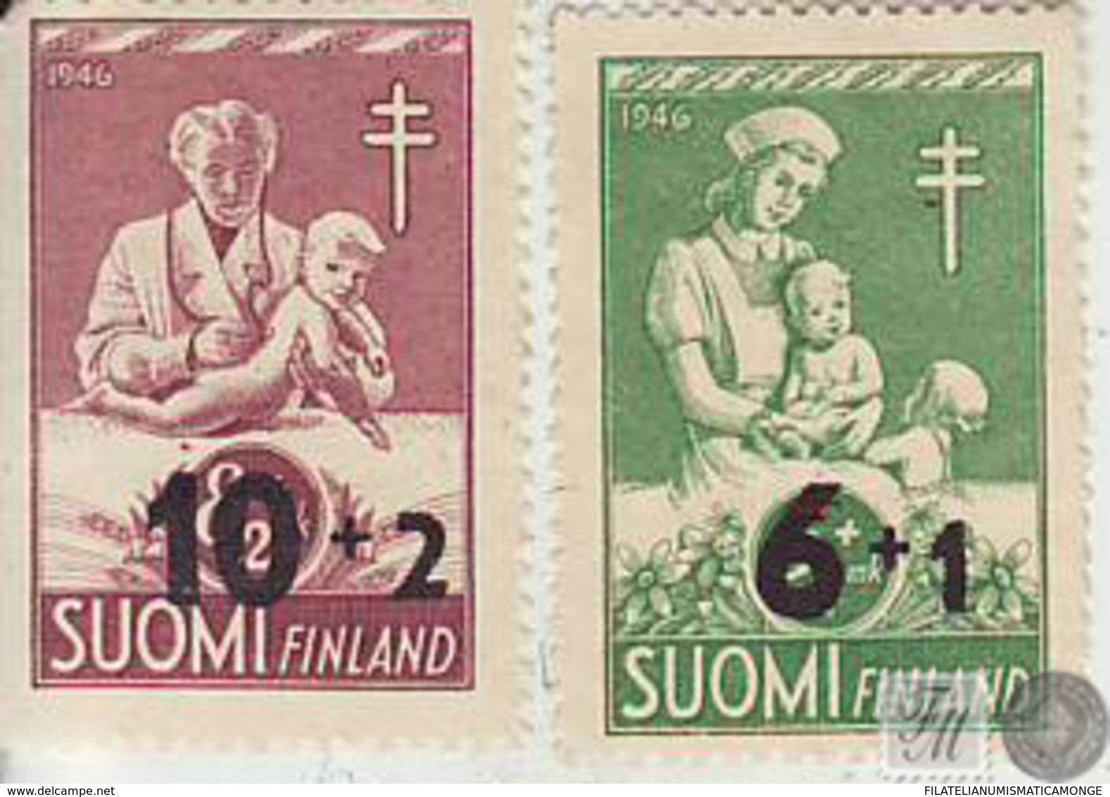 Finlandia 1946  Yvert Tellier  324/5 Sellos 1946 (*) - Altri & Non Classificati