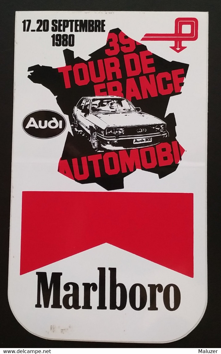 AUTOCOLLANT STICKER - MARLBORO - 39e TOUR DE FRANCE AUTOMOBILE - SEPTEMBRE 1980 - AUDI - Pegatinas