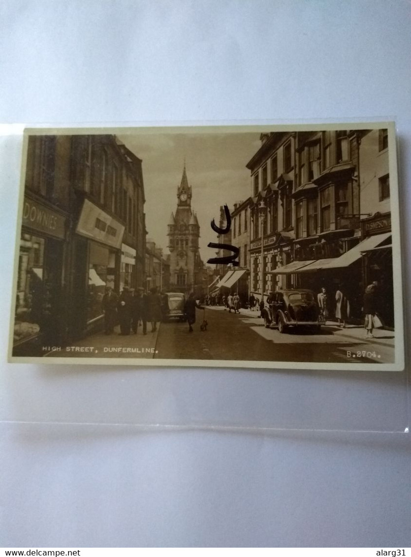 Scotland.fife.Dunfermline.high Street.best Animation.includes Lady With Dog.better Condition - Fife