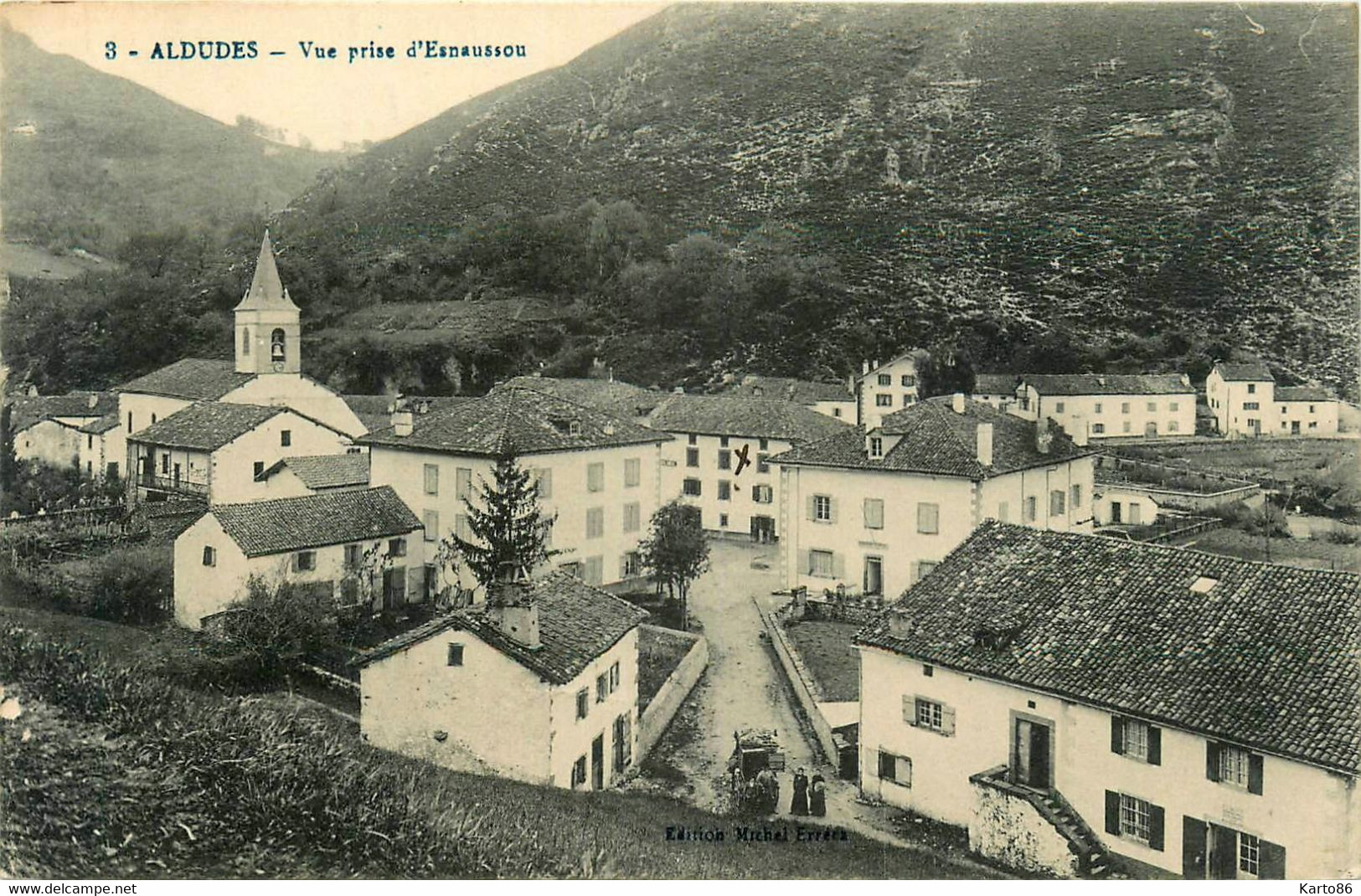 Aldudes * Vue Prise D'esnaussou * Panorama Du Village - Aldudes