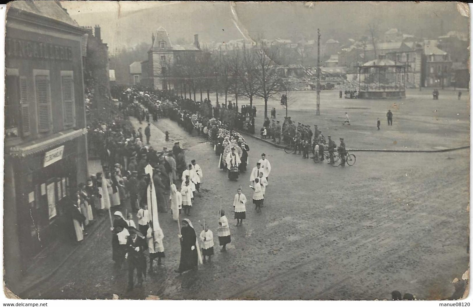 Nouzonville Accident Usine De La Haillette Funerailles Carte Photo Rare - Altri & Non Classificati