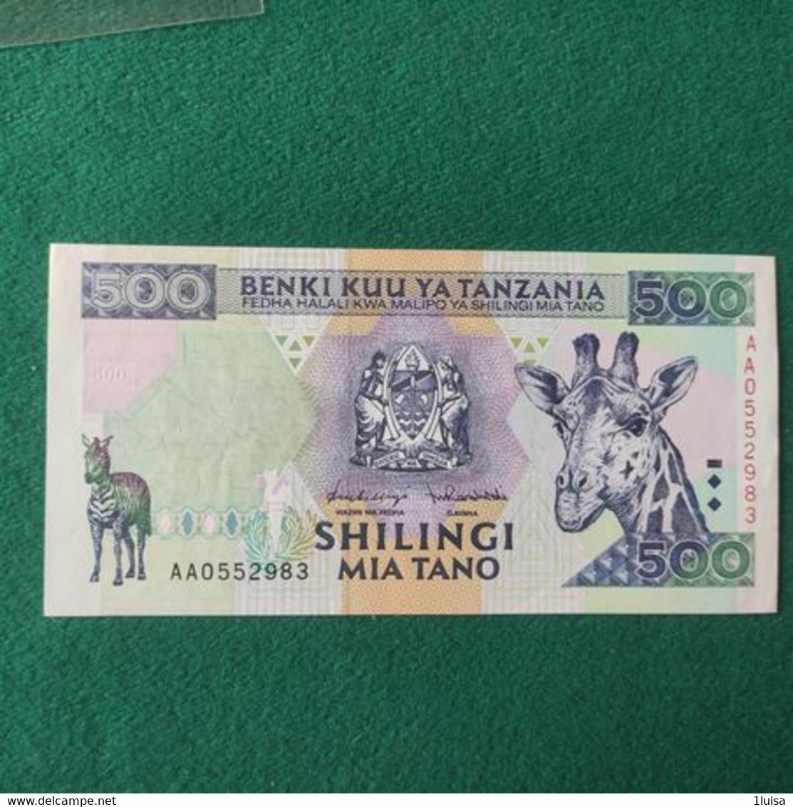 TANZANIA  500 SHILLINGS - Tanzania