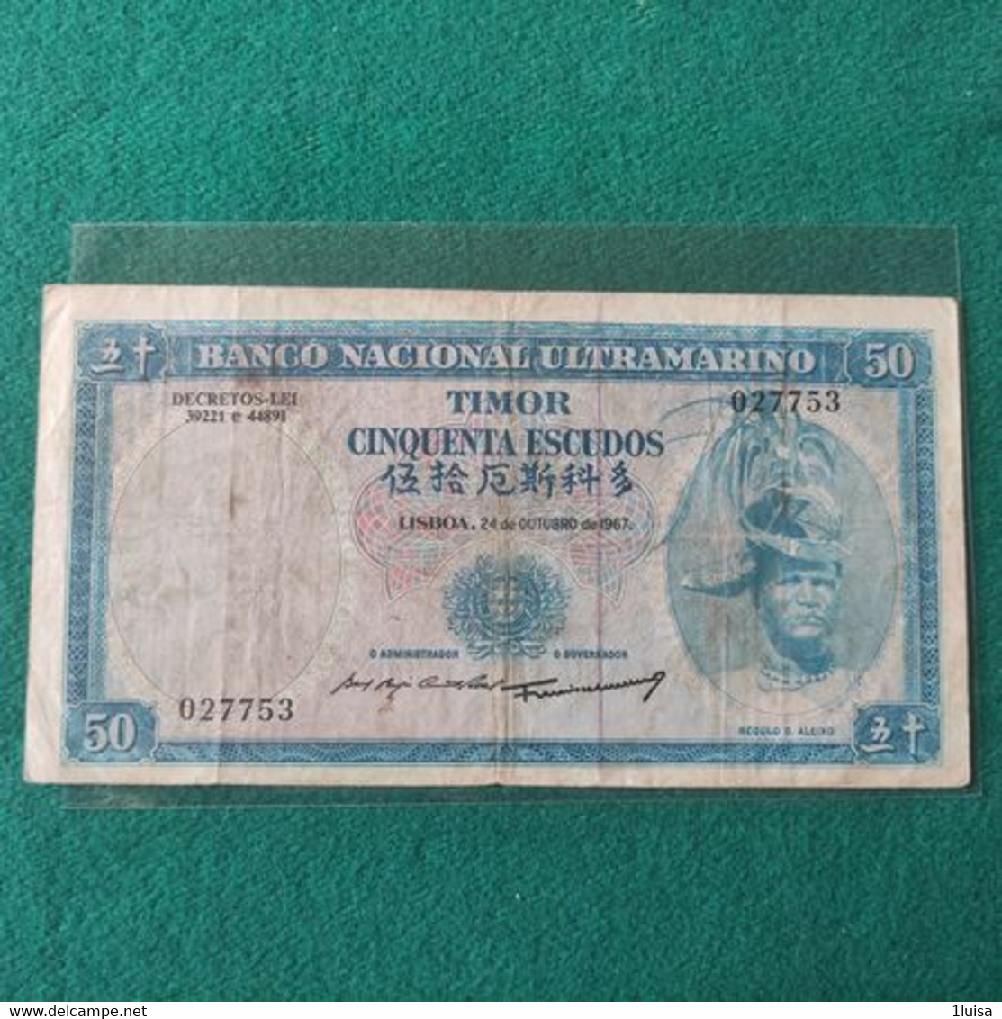 TIMOR 50 ESCUDOS 1967 - Timor