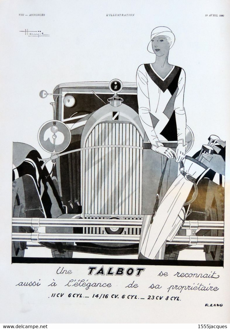 L'ILLUSTRATION N° 4546 19-04-1930 TOKYO ROSTAND DONNAY GONDARD VALPARAISO HOLLYWOOD MISTRAL RALLYE TRANSSAHARIEN VICHY - L'Illustration