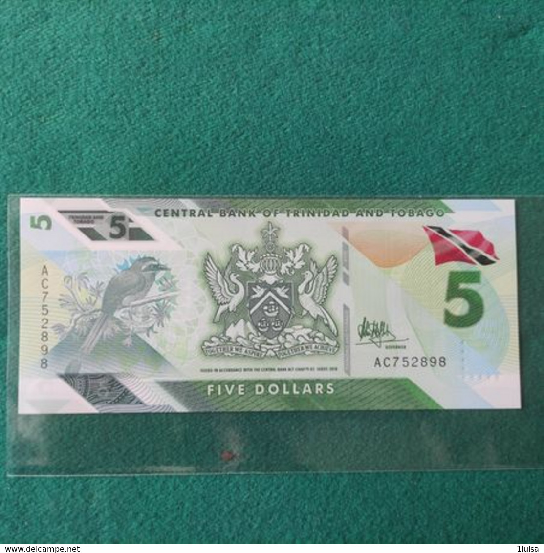 TRINIDAD TOBAGO 5 DOLLARS 2020 - Trinidad Y Tobago