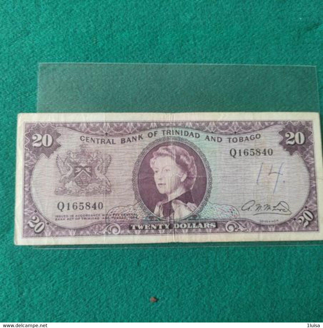 TRINIDAD TOBAGO 20 DOLLARS 1964 - Trinidad Y Tobago