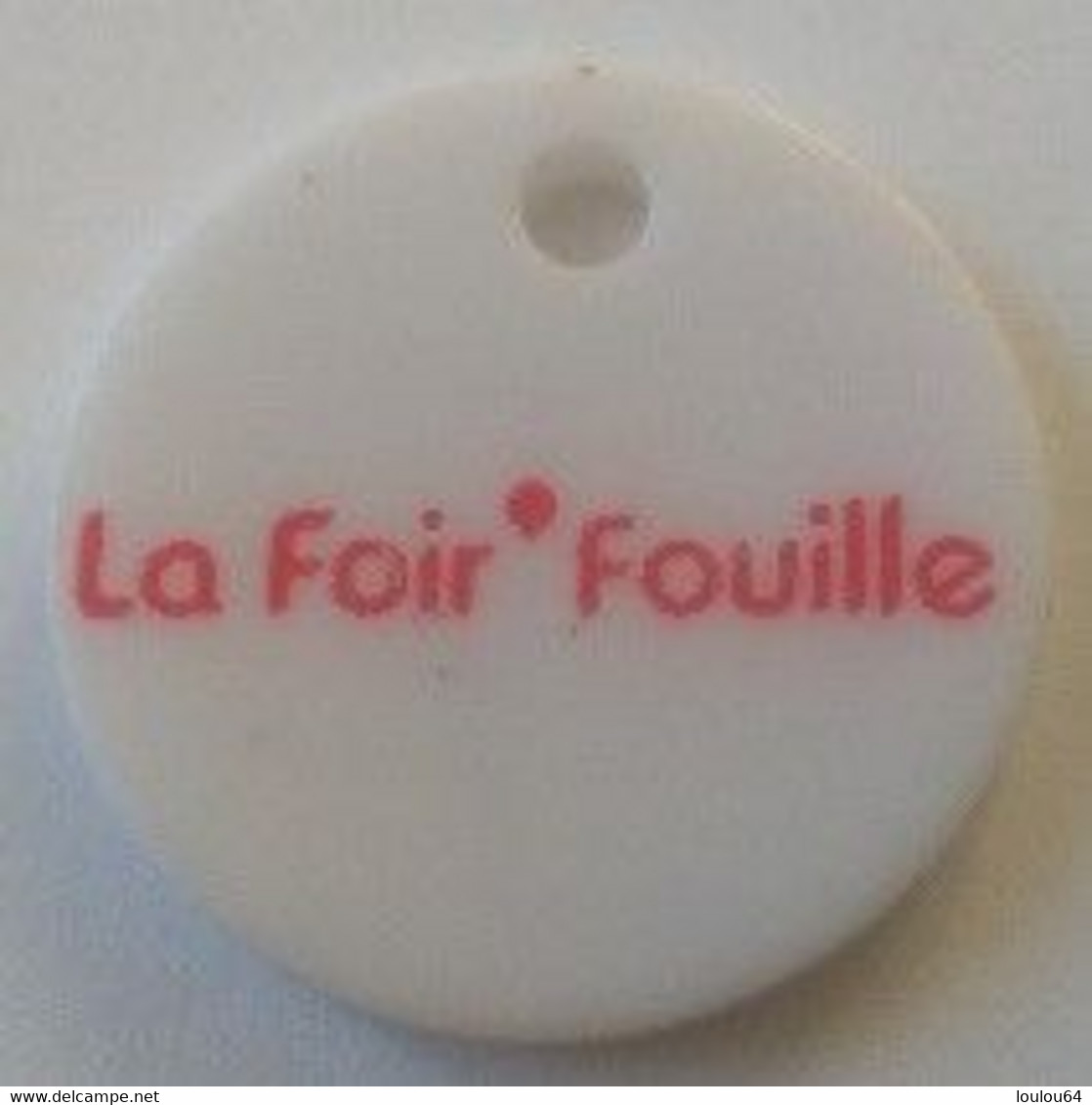 Jeton De Caddie - La Foir Fouille - En Plastique - - Trolley Token/Shopping Trolley Chip