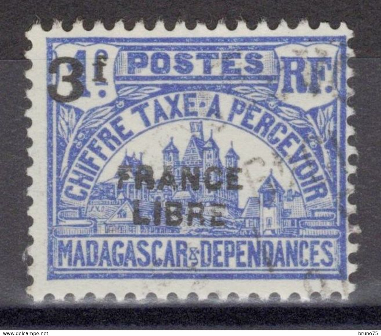 Madagascar - Taxe - YT 27 Oblitéré - 1942 - Timbres-taxe