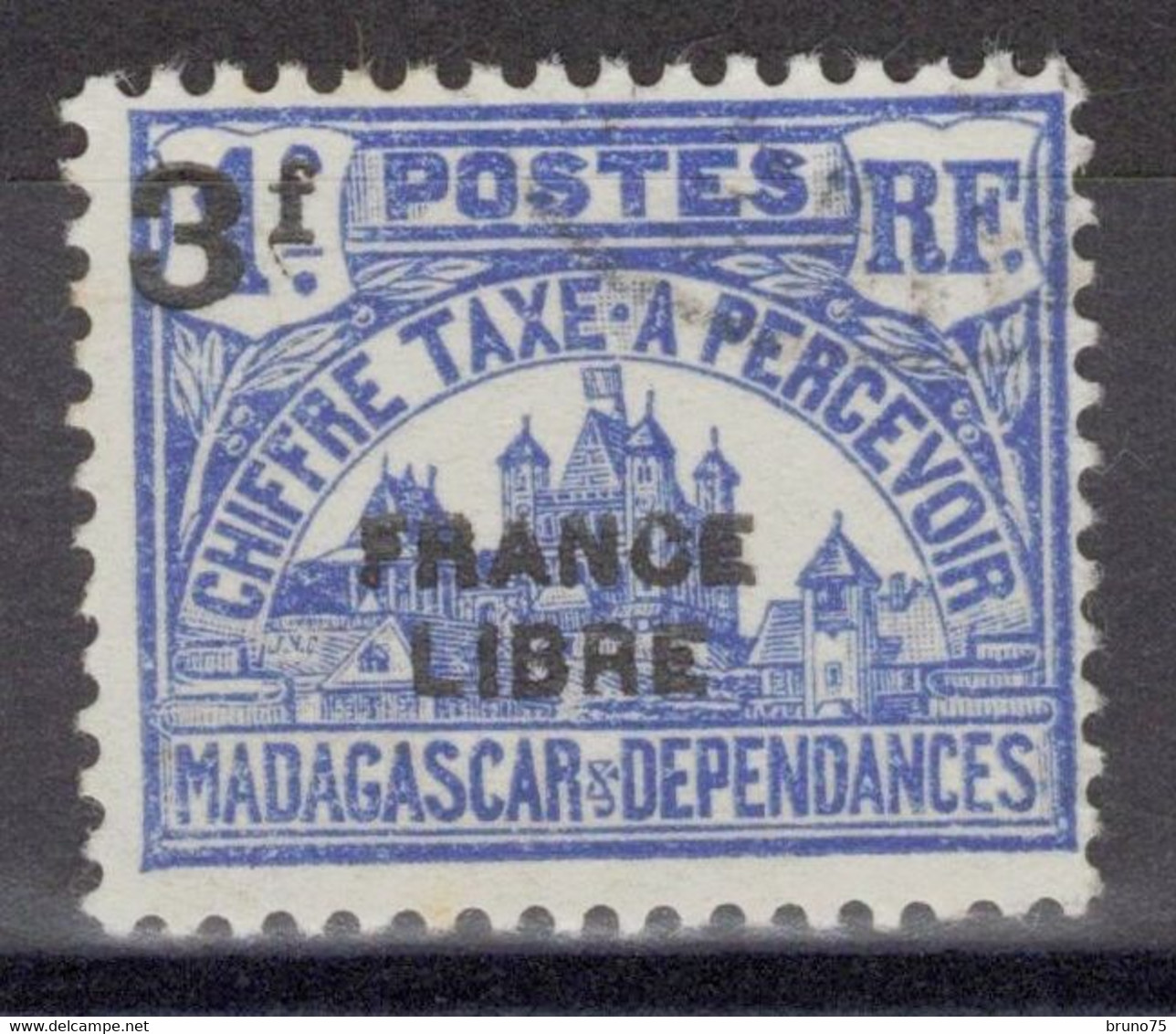 Madagascar - Taxe - YT 27 Oblitéré - 1942 - Timbres-taxe