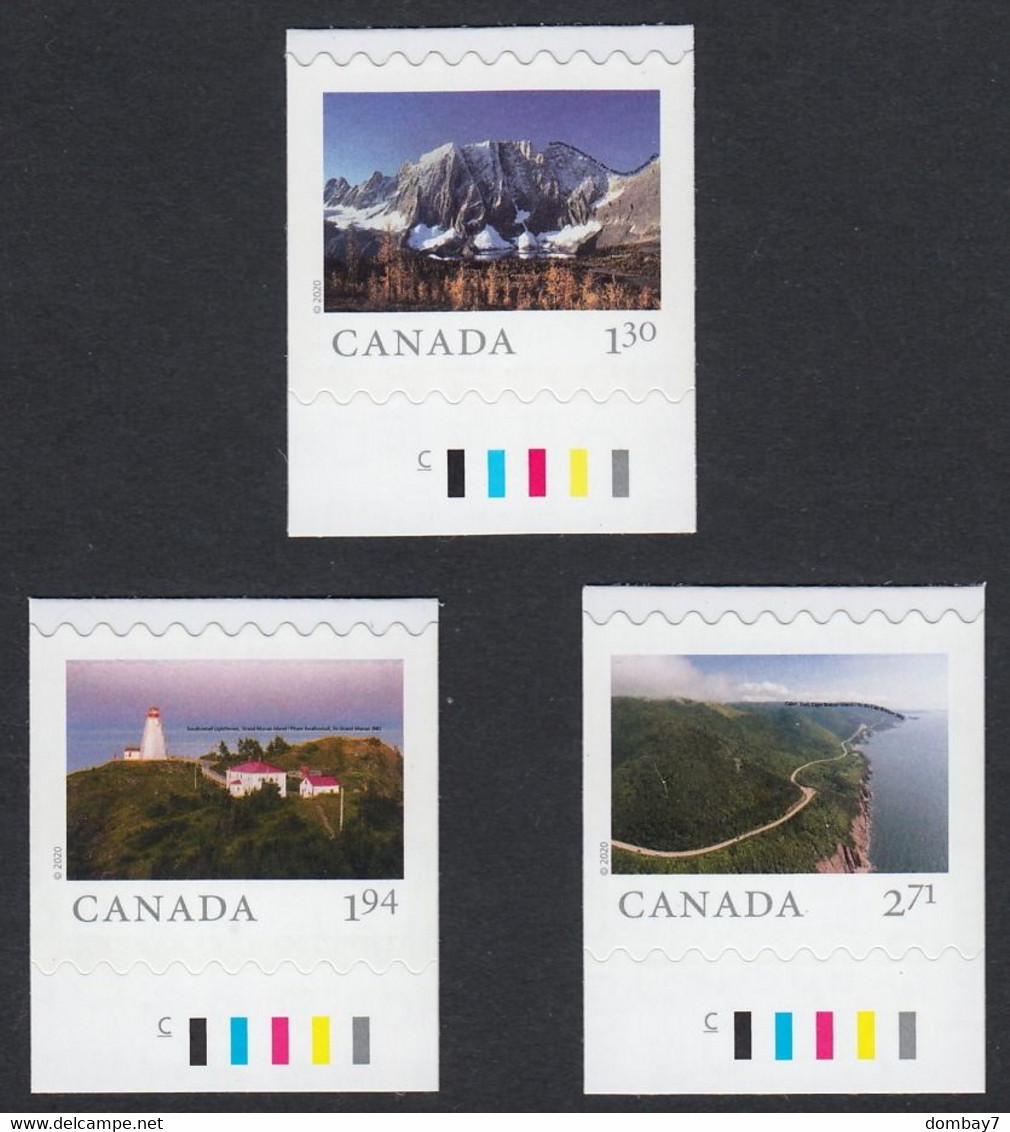 Qc. FROM FAR AND WIDE = Set Of 3 HV Booklet Stamps With COLOUR ID And BARCODE MNH Canada 2020 - Unused Stamps