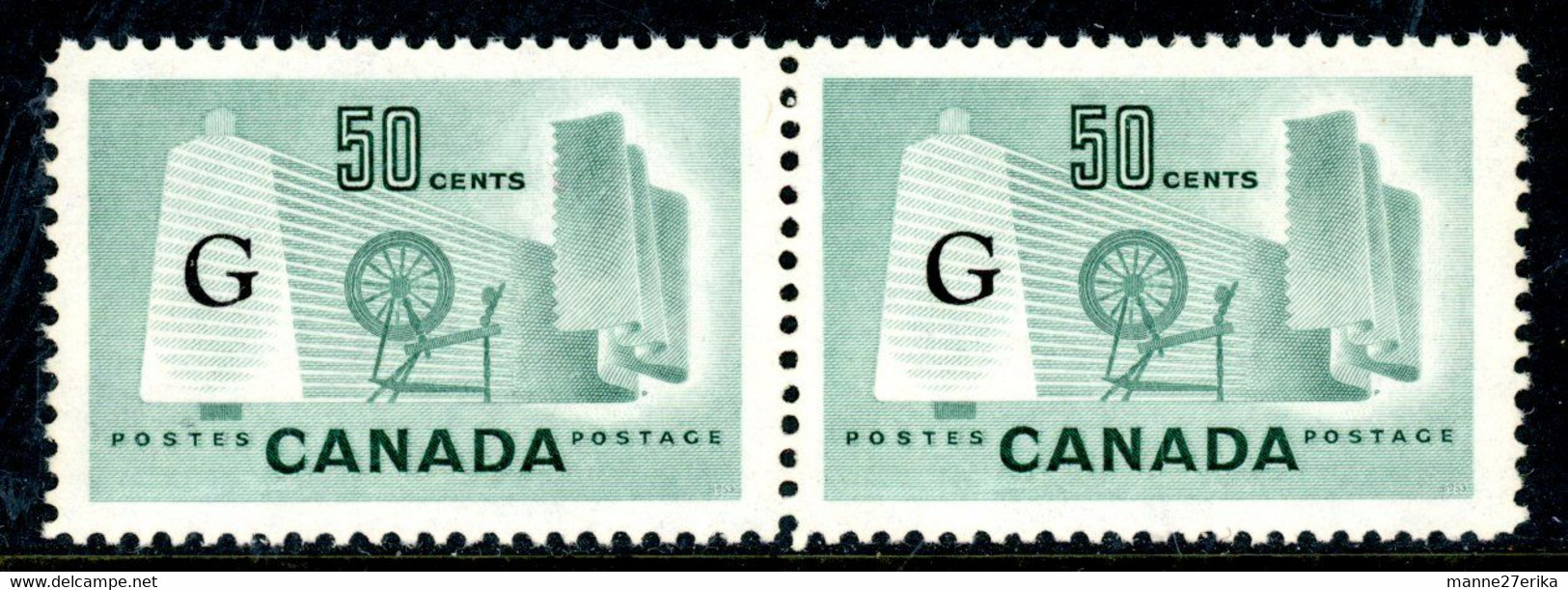 -Canada-1953- "Textile Industry"  MNH **  Overprinted 'G' - Opdrukken