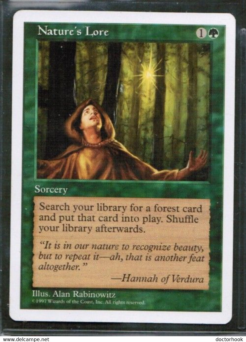 MAGIC The GATHERING  "Nature's Lore"---5th EDITION (MTG--129-7) - Autres & Non Classés