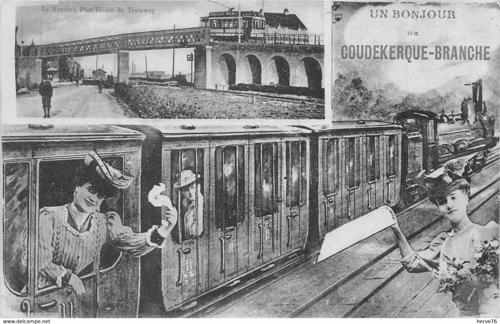 Un Bonjour De COUDEKERQUE BRANCHE -  Le Nouveau Pont Viaduc Du Tramway - - Coudekerque Branche