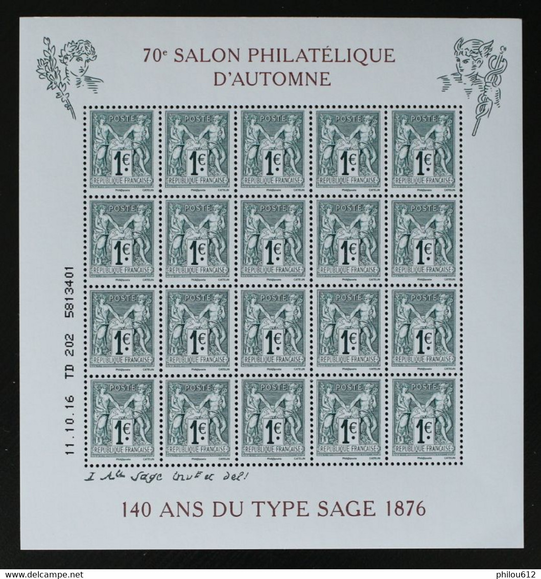 Bloc Feuillet F 5094 SAGE Du Salon D'automne NEUF**2016 - Souvenir Blocks