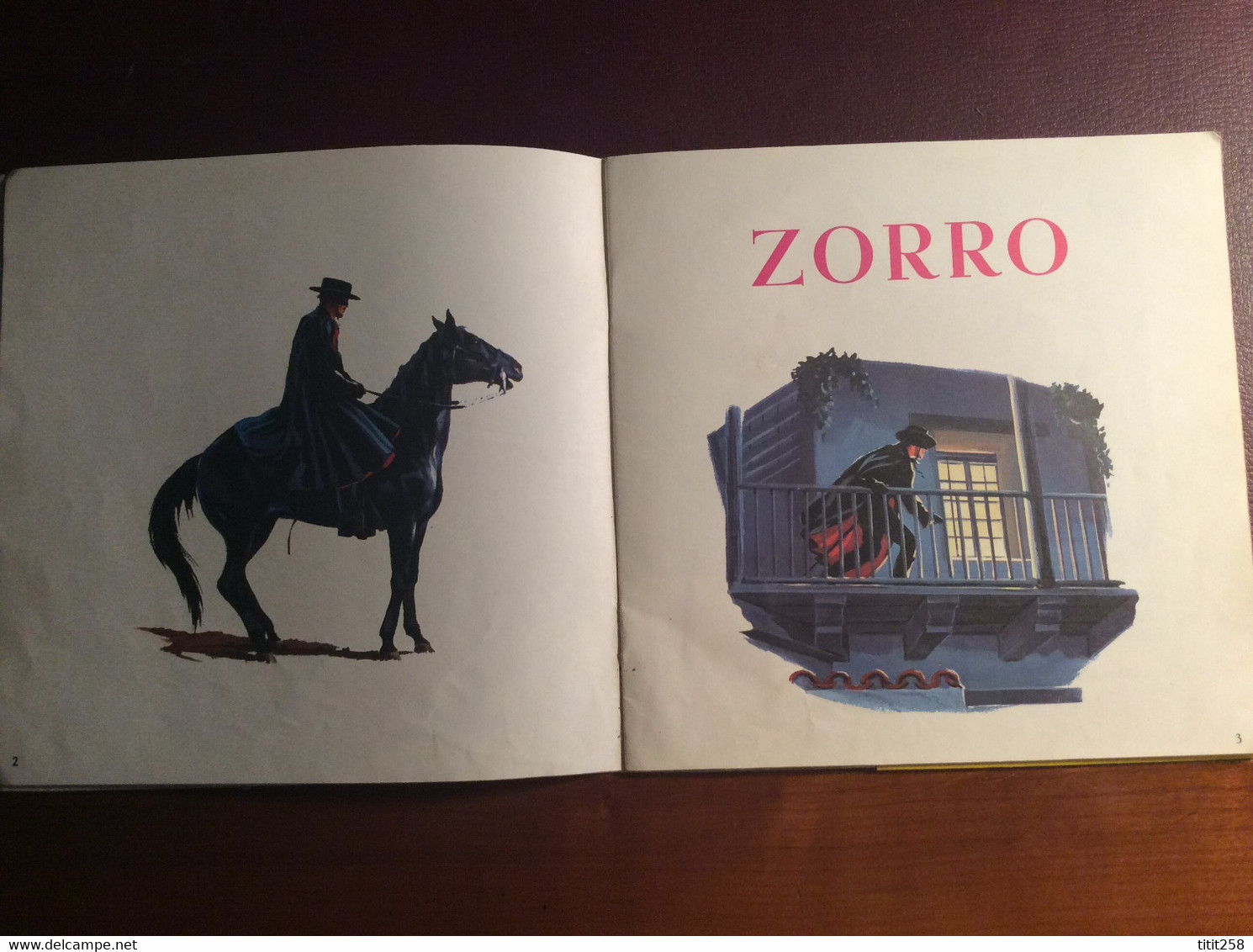 45 Tours  Vynil  ZORRO . BD . Bande Dessinées . Disney Chanel  .. Guy Williams  . - Children