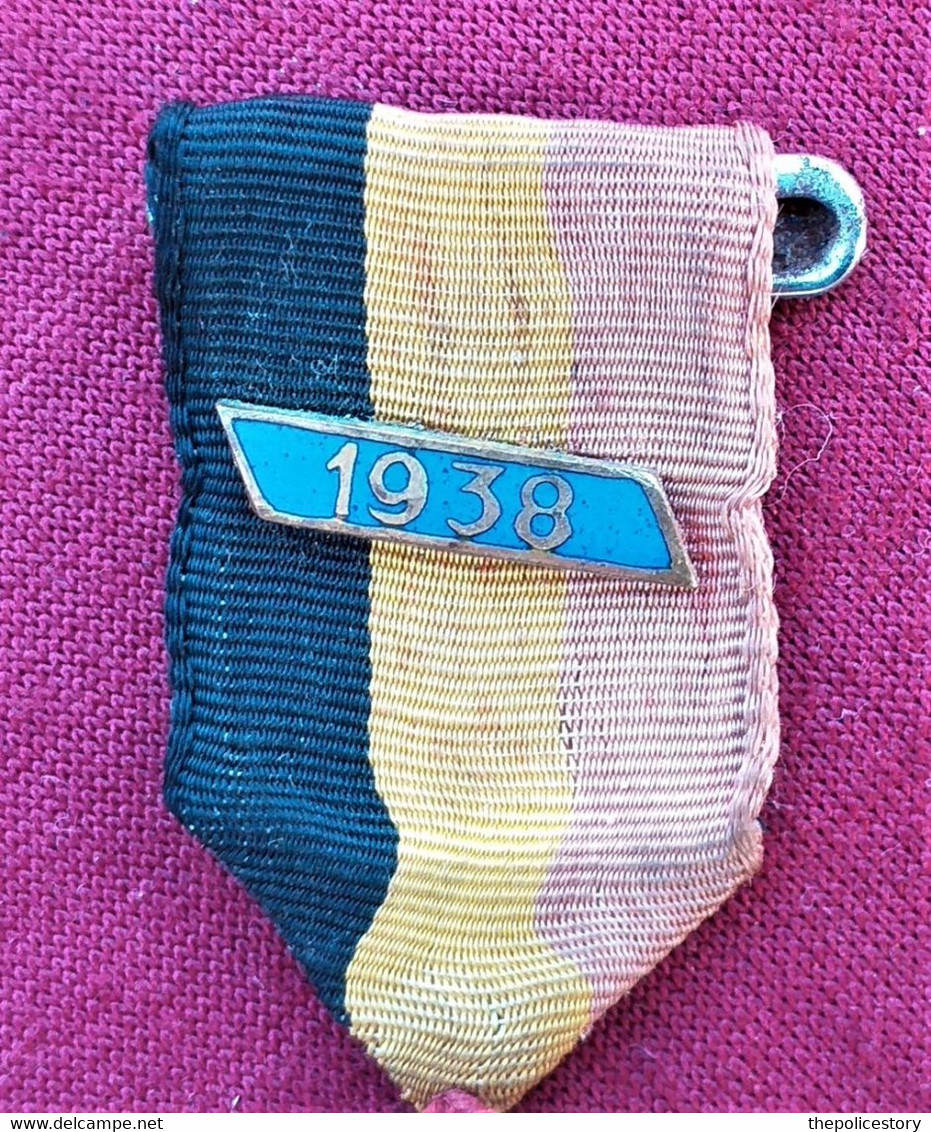 Ordine Del Belgio Croce NLD Federazione Nazionale Anno 1938 Con Nastrino - Belgique