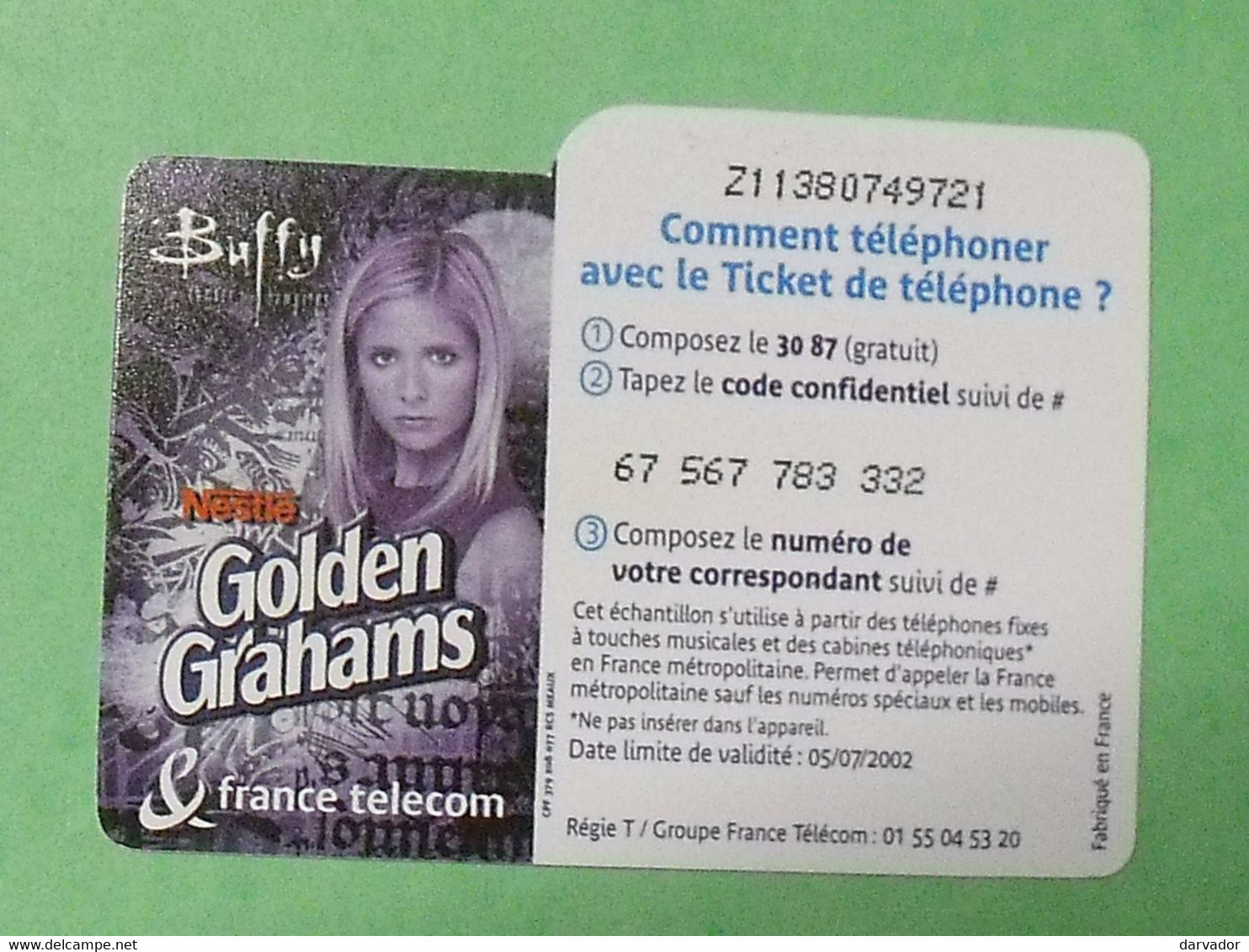 TLS / Tickets : G99 Buffy Superbe - Tickets FT