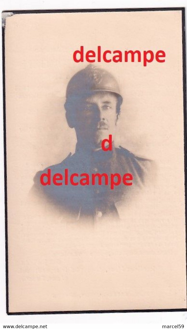 Oorlog Guerre Achille Vanderhaegen Oudenaarde Groot Invalide Engels Medaille M.M Overleden Te Bierges 1934 Waver 1914 18 - Andachtsbilder
