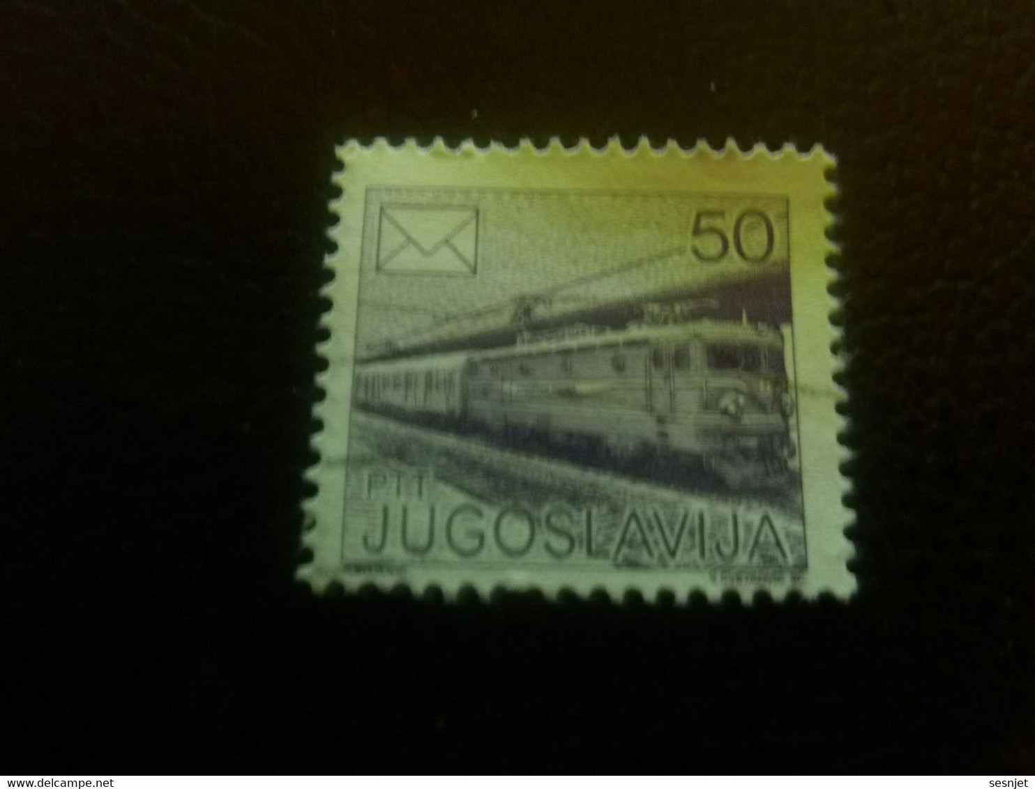 Ptt - Jugoslavija - Train - Val 50 - Violet - Oblitéré - - Usados