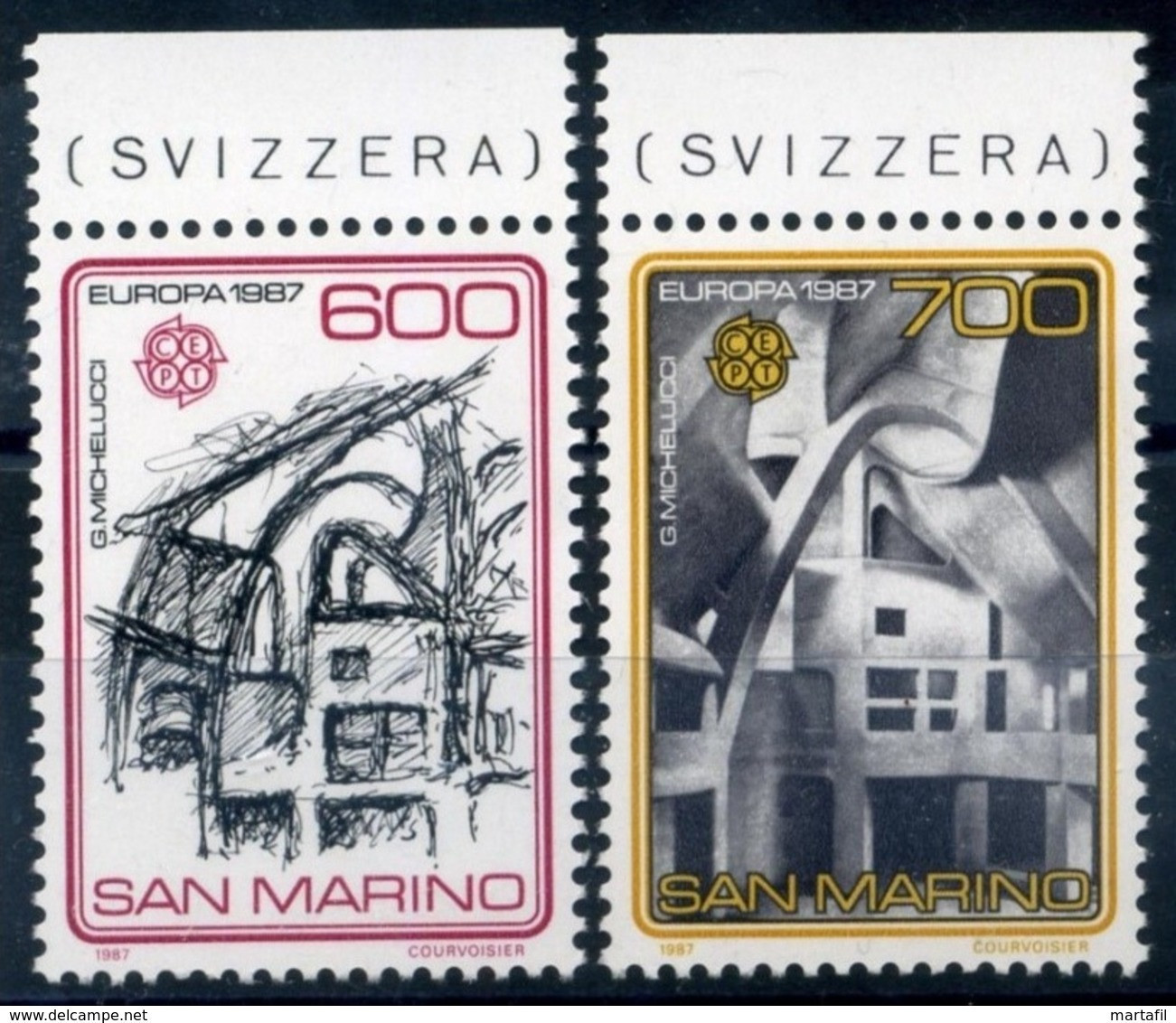 1987 SAN MARINO SET MNH ** Europa - Unused Stamps