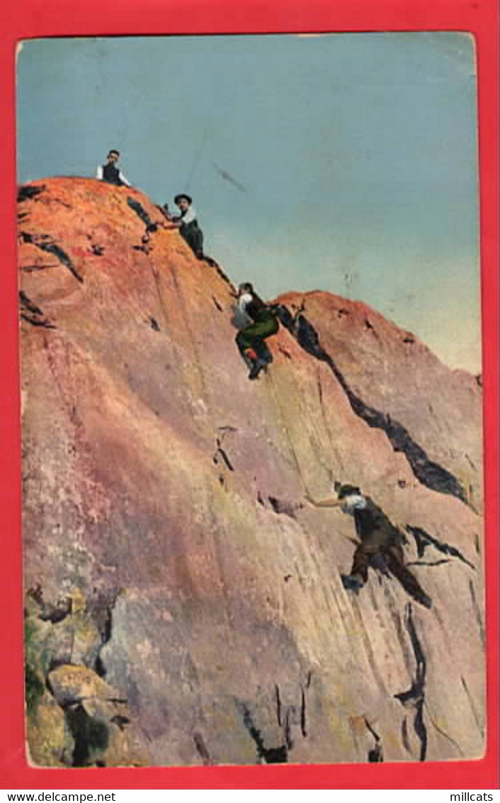 SWITZERLAND   CLIMBING Pu 1920 LAUSANNE GARE EXP POSTMARK - Climbing