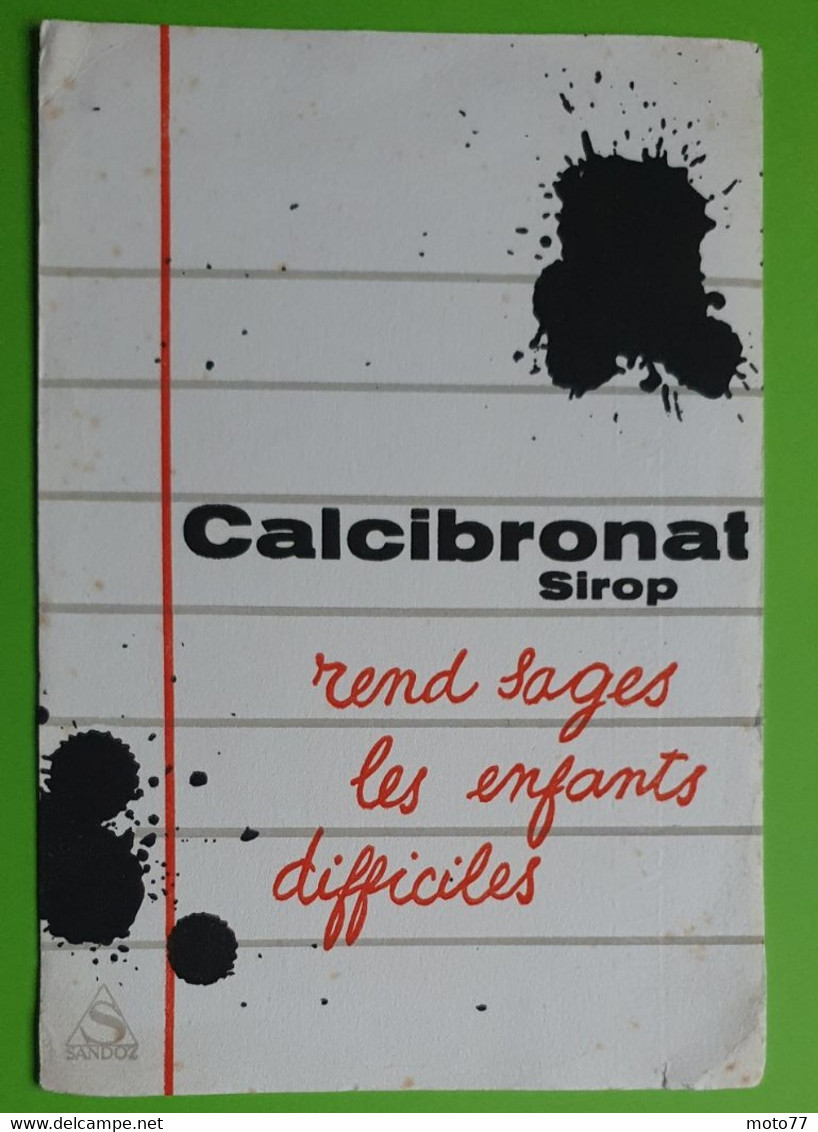 Buvard 464 - Laboratoire Sandoz - CALCIBRONAT  - Etat D'usage :voir Photos - 15.5x23 Cm Environ - Vers 1950 - Produits Pharmaceutiques