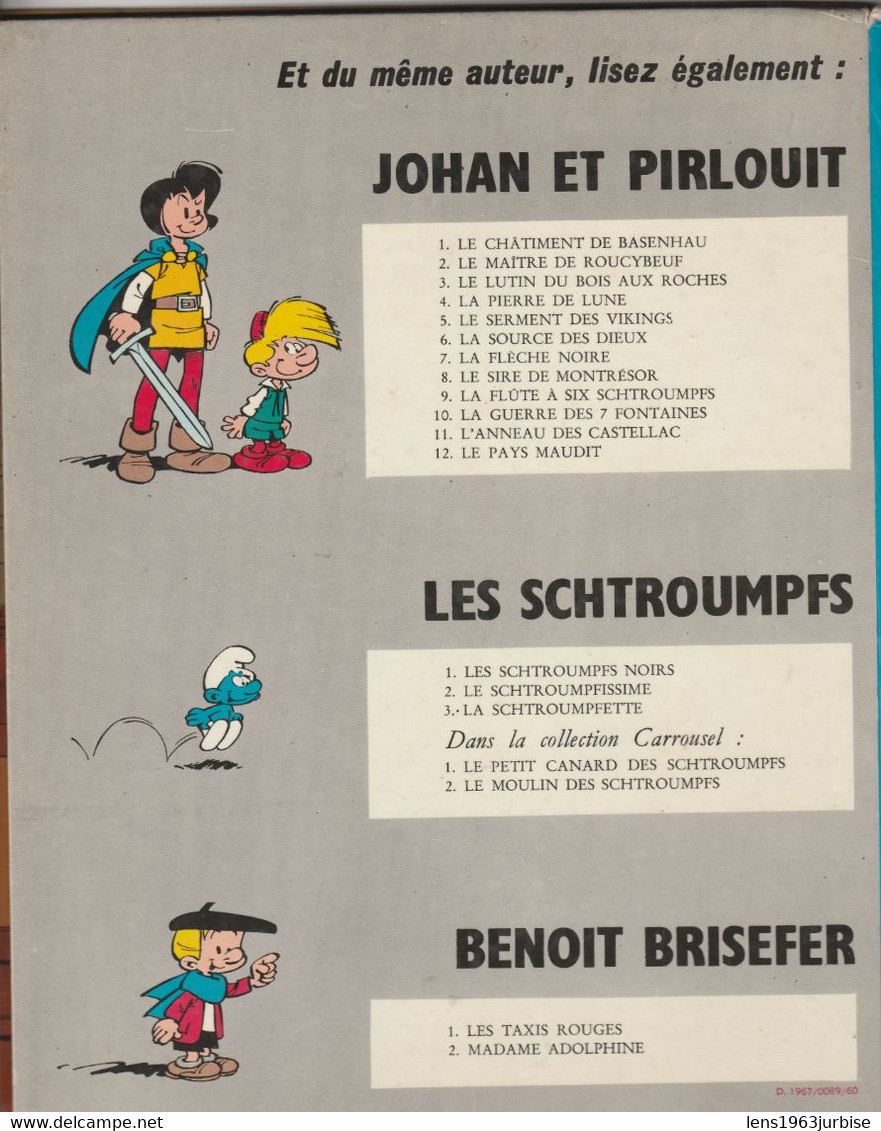 Le Lutin Du Bois Aux Roches , PEYO , Dupuis ( 1967 ) BE - Johan Et Pirlouit