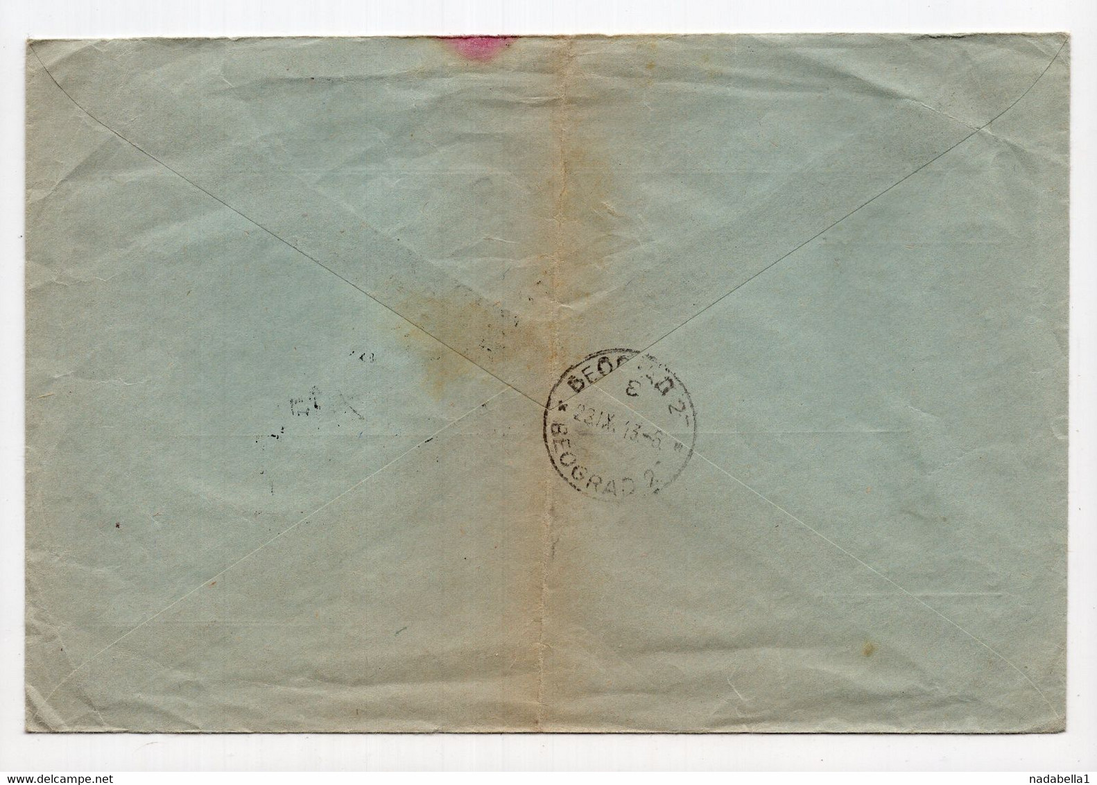 1943. WWII SERBIA,GERMAN OCCUPATION,REGISTERED COVER,OFFICIAL,POST,TELEGRAPH AND TELEPHONE,BELGRADE LOCAL - Officials