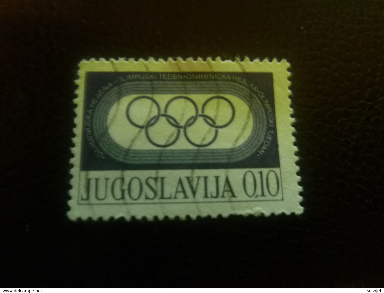 Jugoslavija - Jeux Olympiques - Val 0.10 - Bleu Foncé - Oblitéré - - Gebruikt