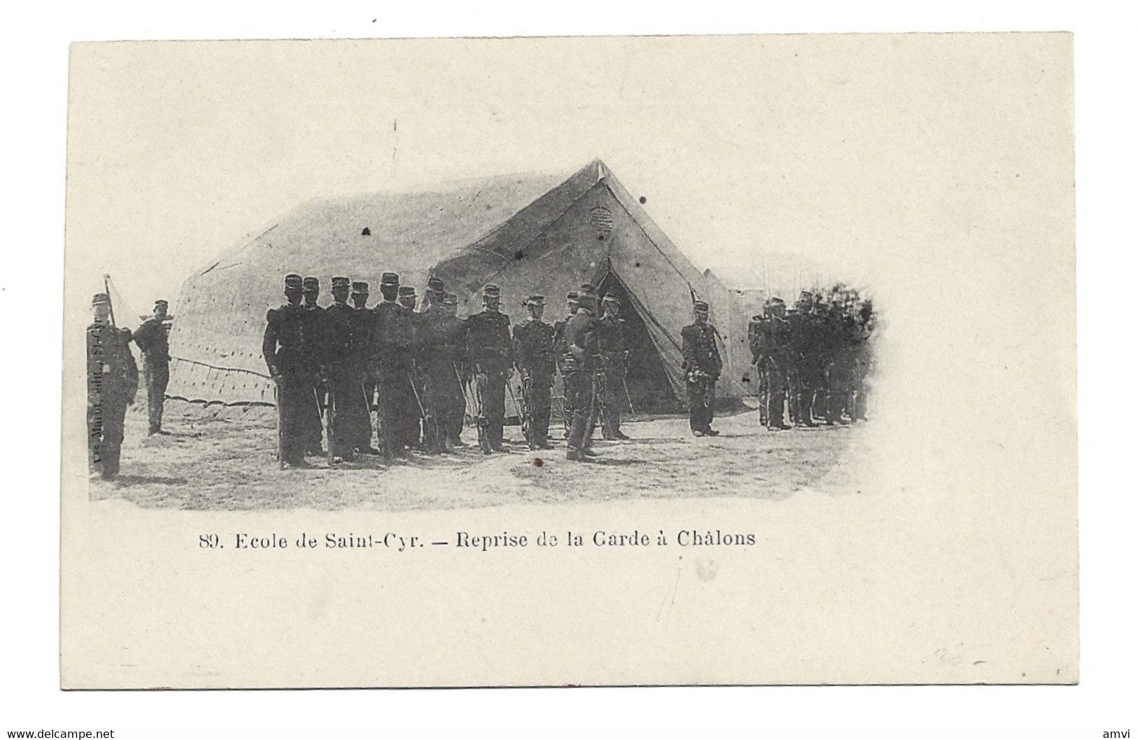 (4607)  Ecole De Saint Cyr Reprise De La Garde à Chalons Rare Et Unique Sur Delcampe - St. Cyr L'Ecole
