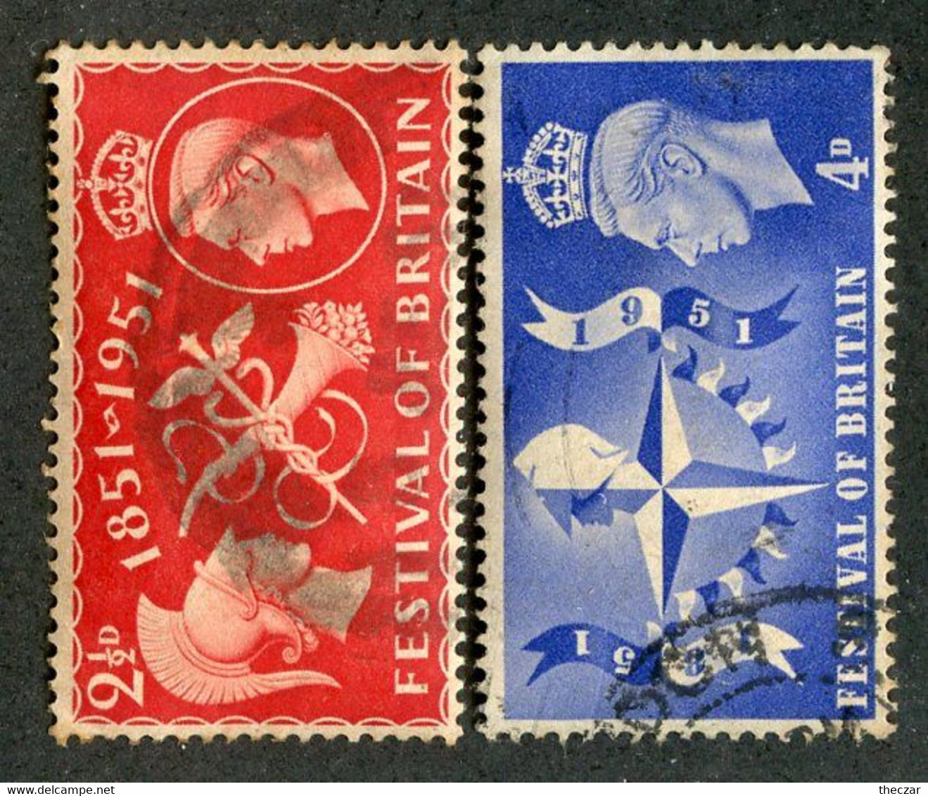 2033 GB Scott # 290-91 Used "Offers Welcome" - Used Stamps