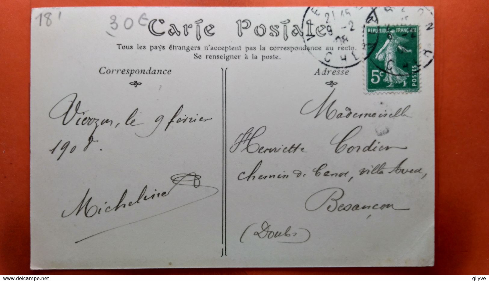 CPA (18) Vierzon Concours De Pêche (15 Août 1907) Ouverture Du Défilé Des Sapeurs Pompiers.  (T.1821) - Vierzon