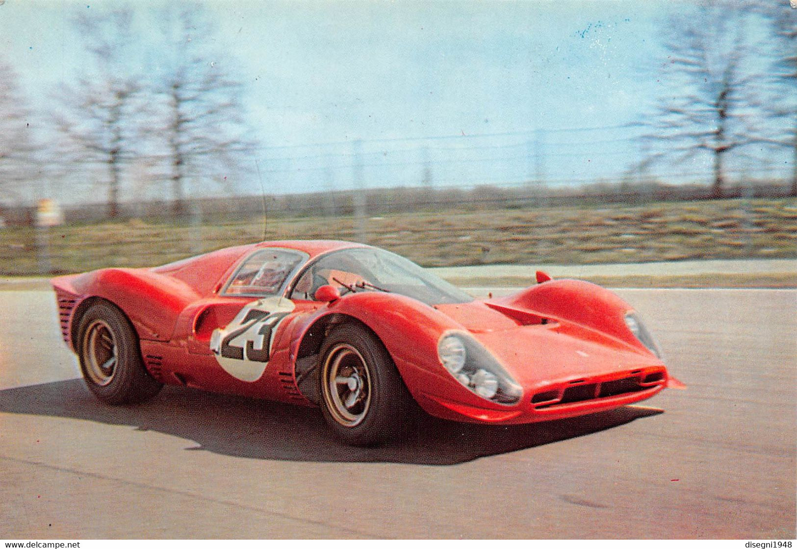 011012 " LORENZO BANDINI - FERRARI 1967 PROTOTIPO 330 P412 CIL. V CM3 4.000" CARTOLINA  ORIG. NON SPED. - Automobilismo - F1