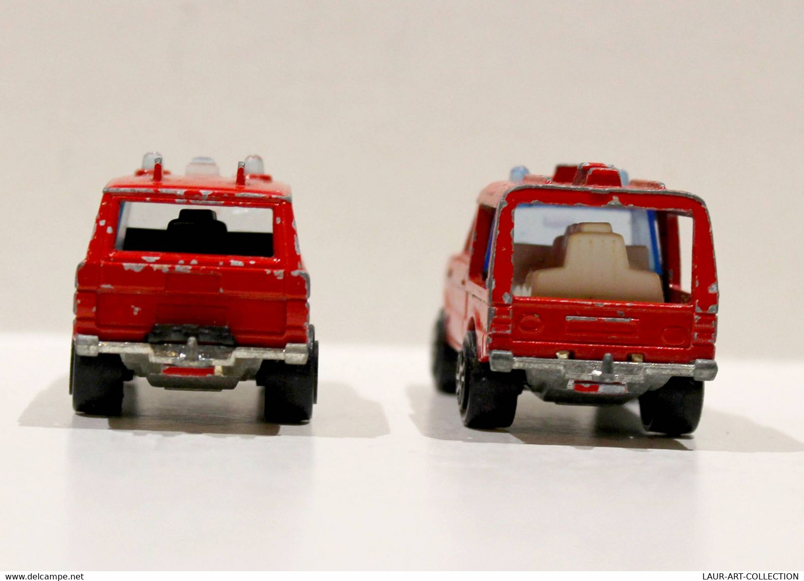 MAJORETTE - LOT 2 RANGE ROVER N°246 - RESCUE UNIT - ECH 1/60 ANCIENNE MINIATURE        (031221.35) - Majorette