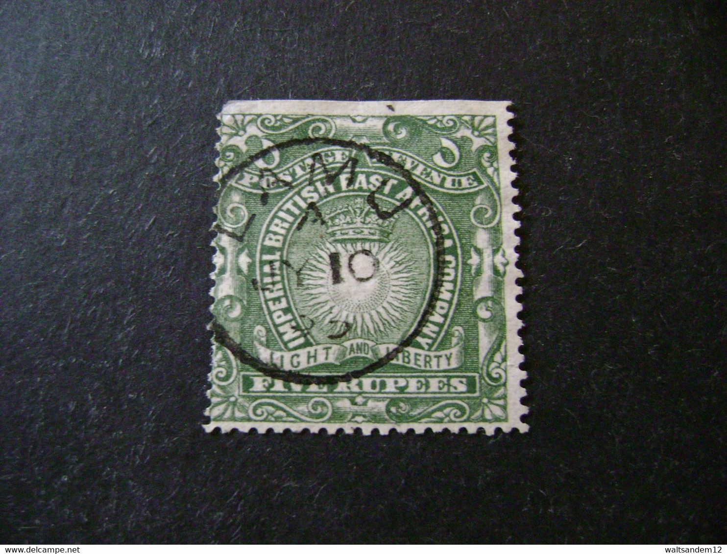 British East Africa 1890 5R (SG19) - Used - British East Africa