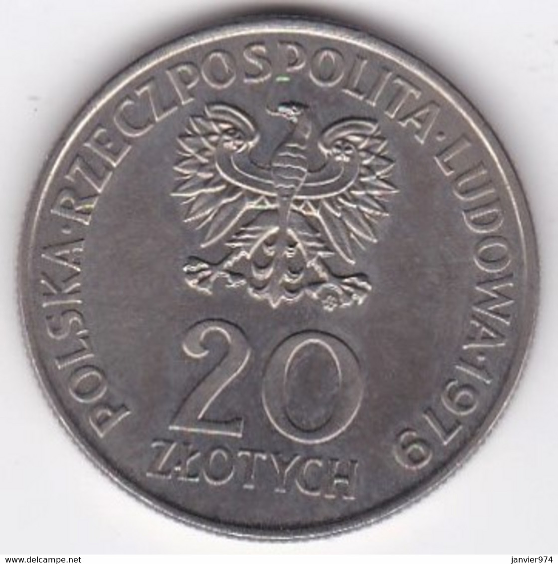 Pologne 20 Zlotych 1979, Année Internationale Des Enfants, En Cupronickel, Y# 99 - Pologne