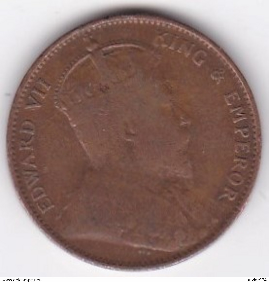 Ceylon, One Cent 1908. Edward VII. Copper. KM# 102 - Sri Lanka