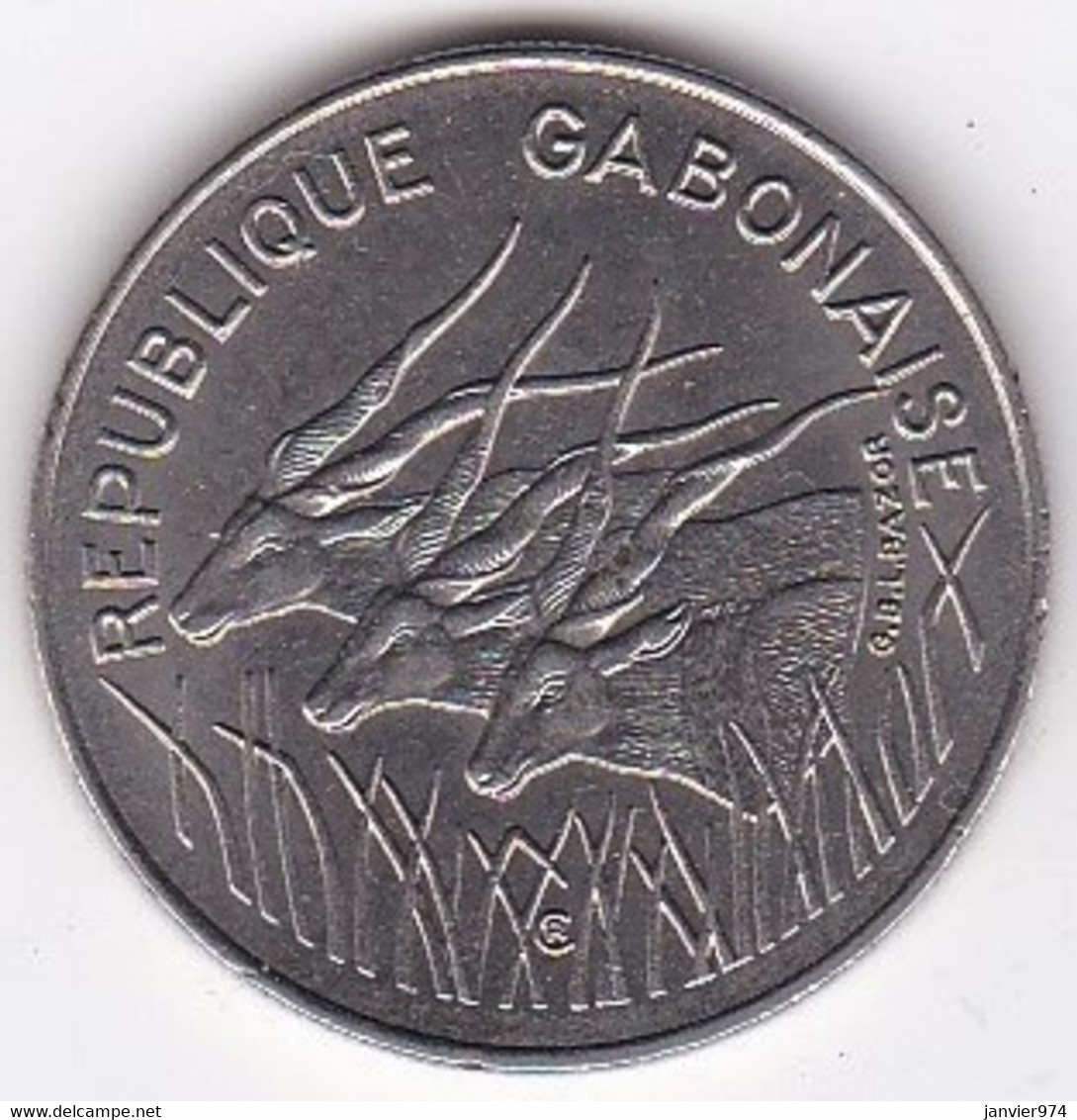 Republique Gabonaise. 100 Francs 1977 , En Cupro Nickel . KM# 13 - Gabon