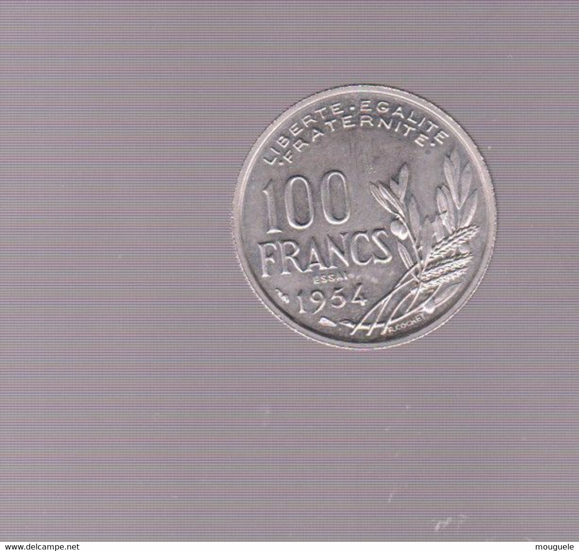 Magnifique 100 Francs Cochet  Essai - Pruebas