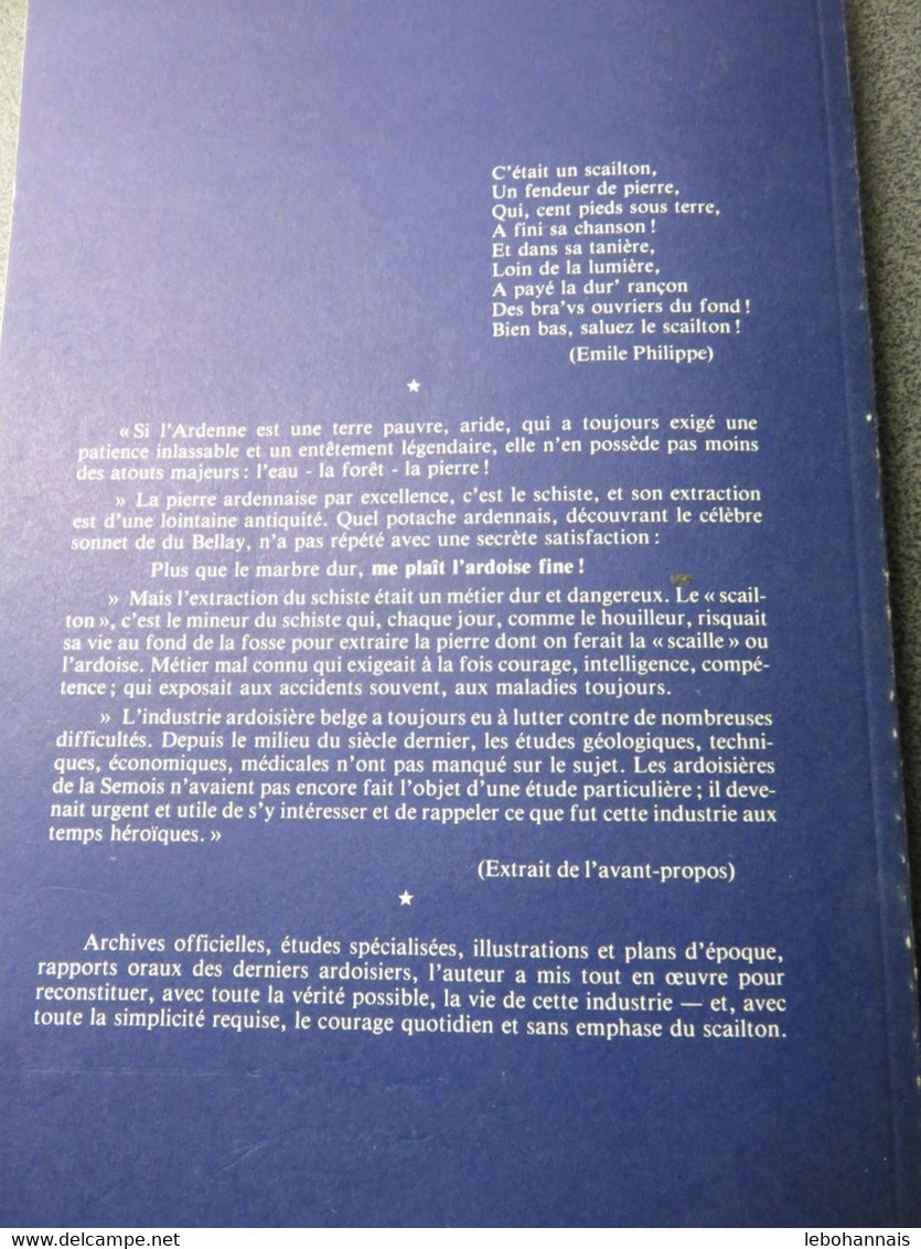 Ardennes D'hier: C'étaient Des Scailtons Ardoise Rochehaut Laviot Herbeumont Alle Ardoisier Ardoisières Semoy - Non Classés