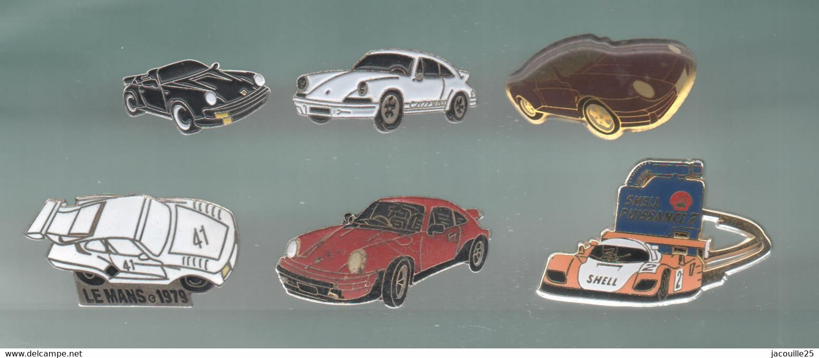 PINS PIN'S AUTO PORSCHE 743 AUTOMOBILE LE MANS 1979 CABRIOLET LOT 6 PINS DONT 1 AB ARTHUS - Porsche