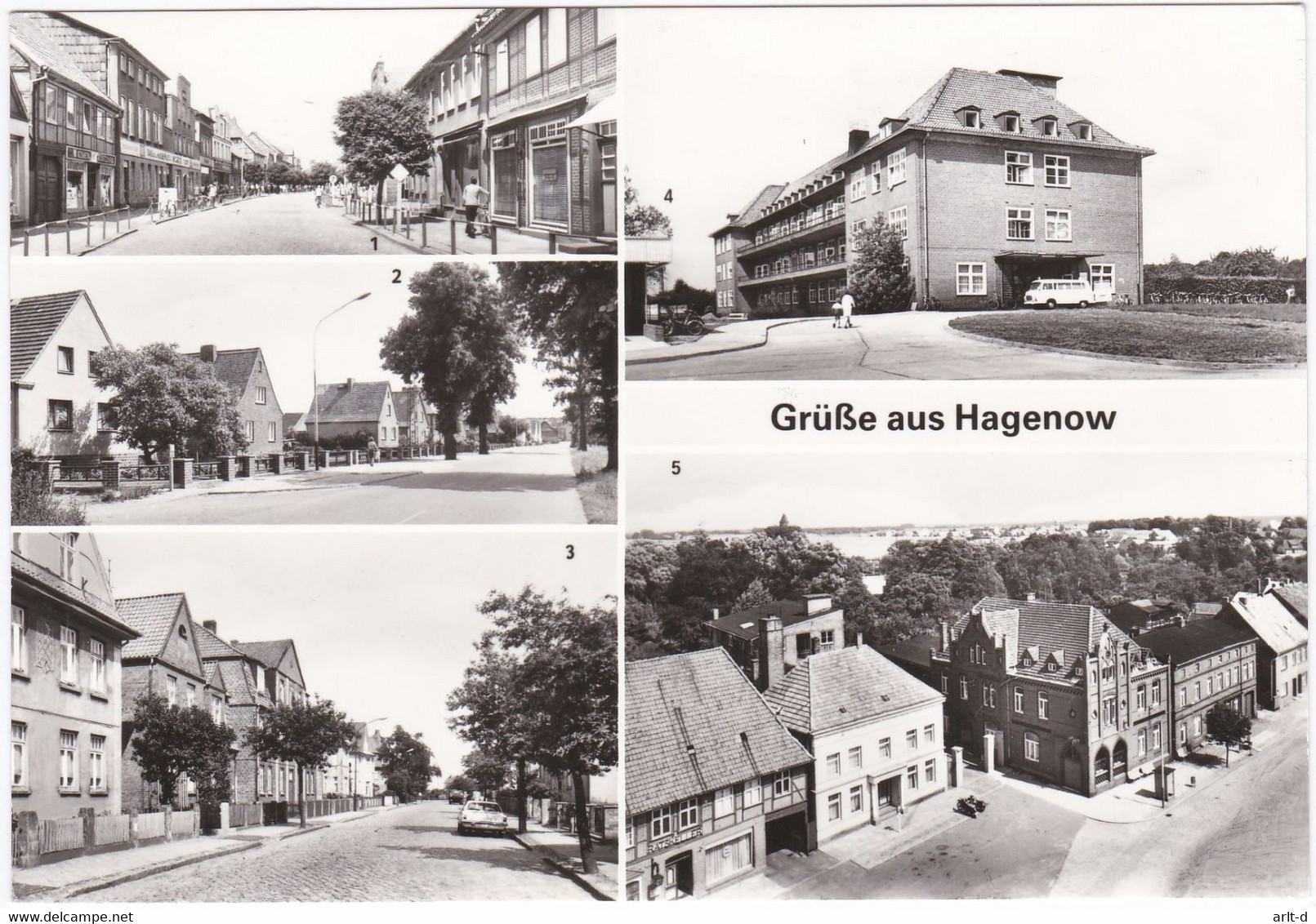 DC786 - Ak Hagenow Wilhelm-Piech-Str Wittenburg Str. Feldstr. Kreiskrankenhaus Stadt - Hagenow